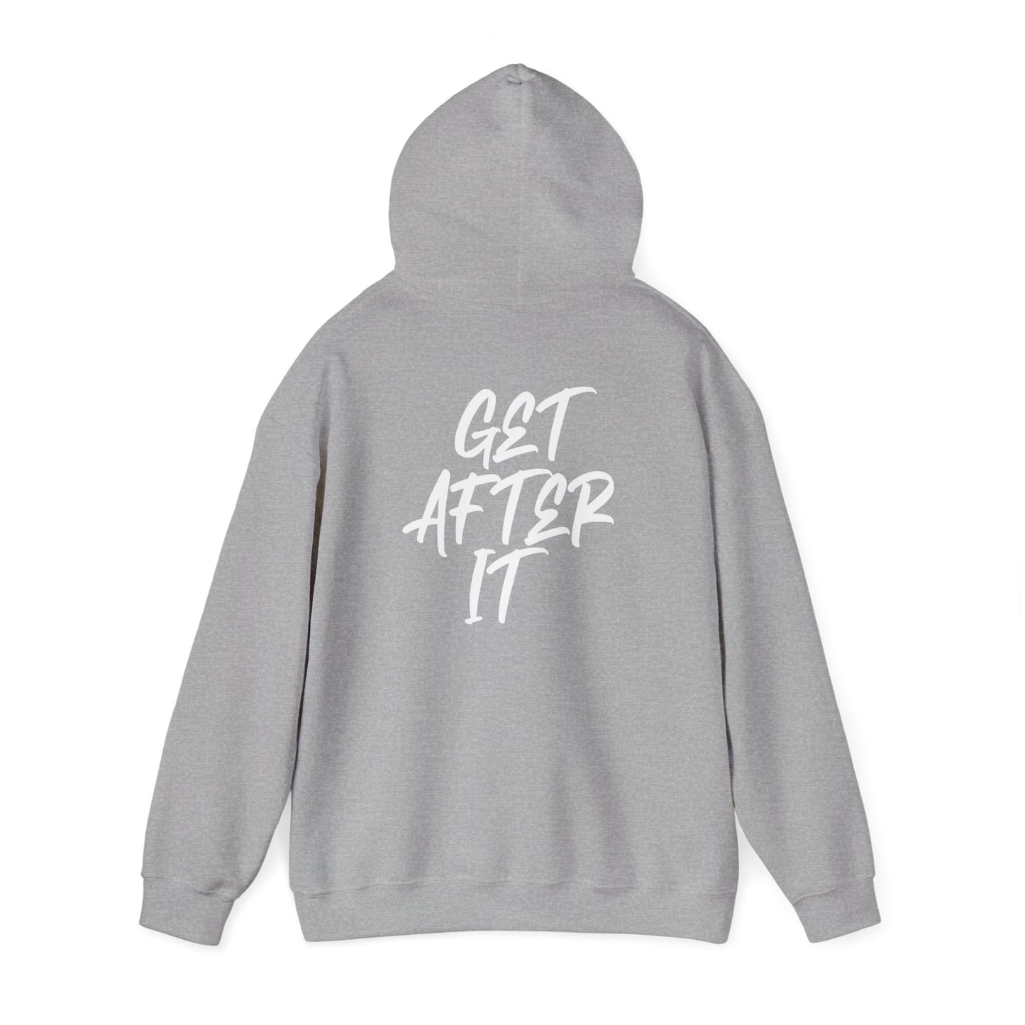 Men's "Get After It" V1 Heavy Hoodie (White)