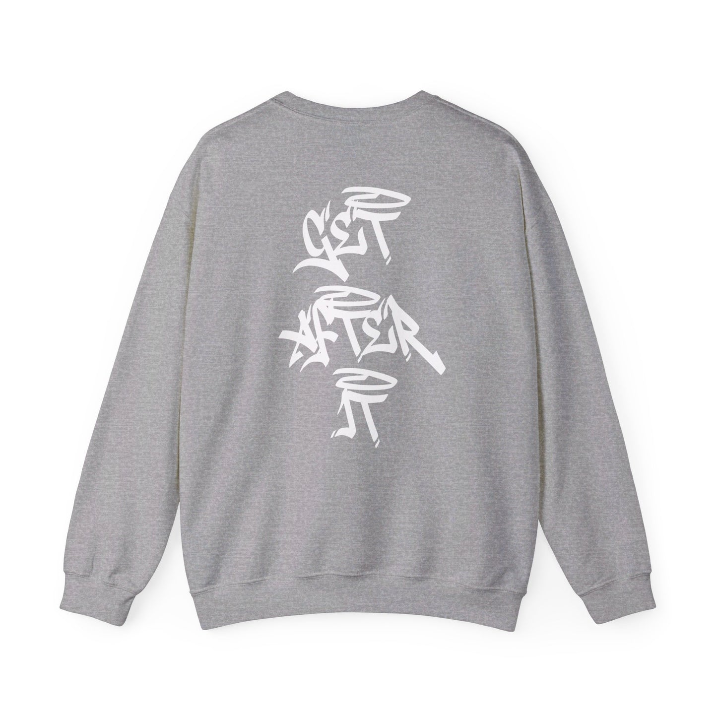 Women's "Get After It"- V2 Crewneck (White)