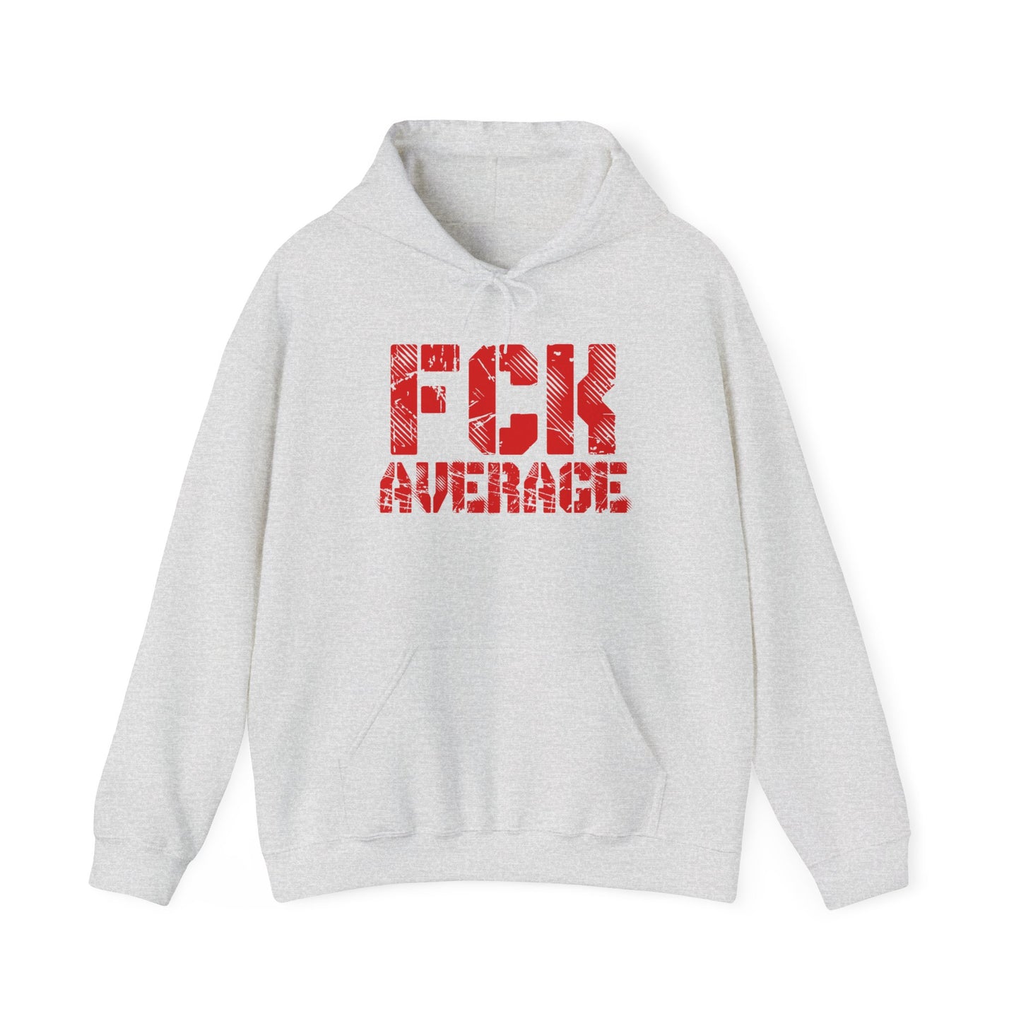 Women's "FCK Average" Heavy Hoodie (Red)
