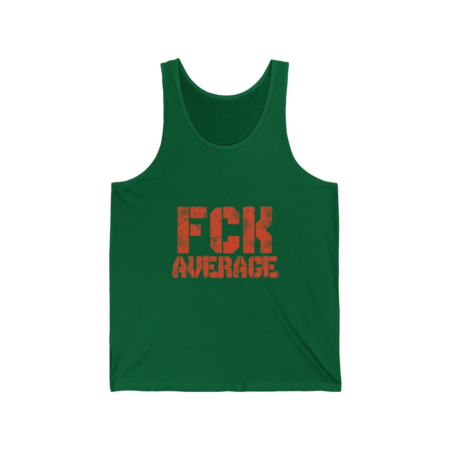 Men's "FCK Average" Tank (Orange)