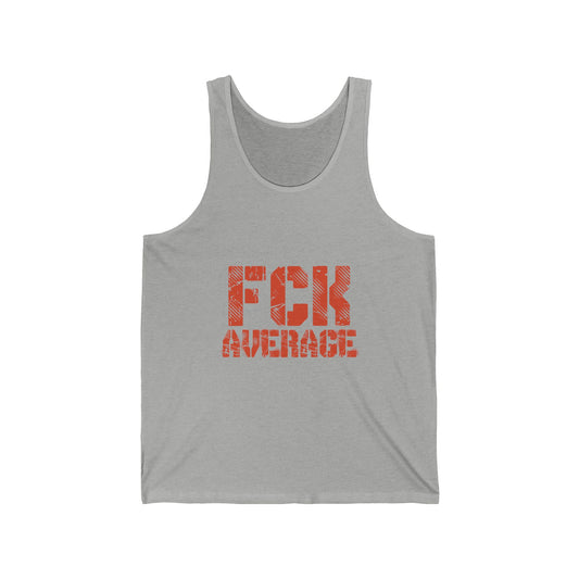 Men's "FCK Average" Tank (Orange)