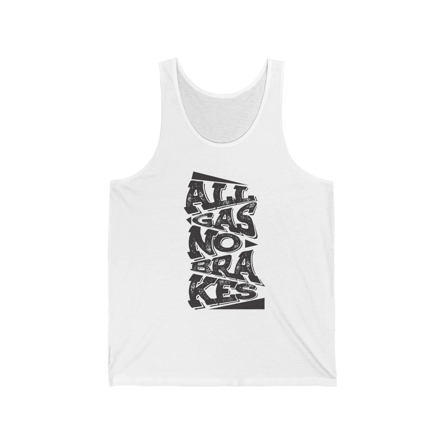 Men's "All Gas No Brakes" Tank Top (Black)