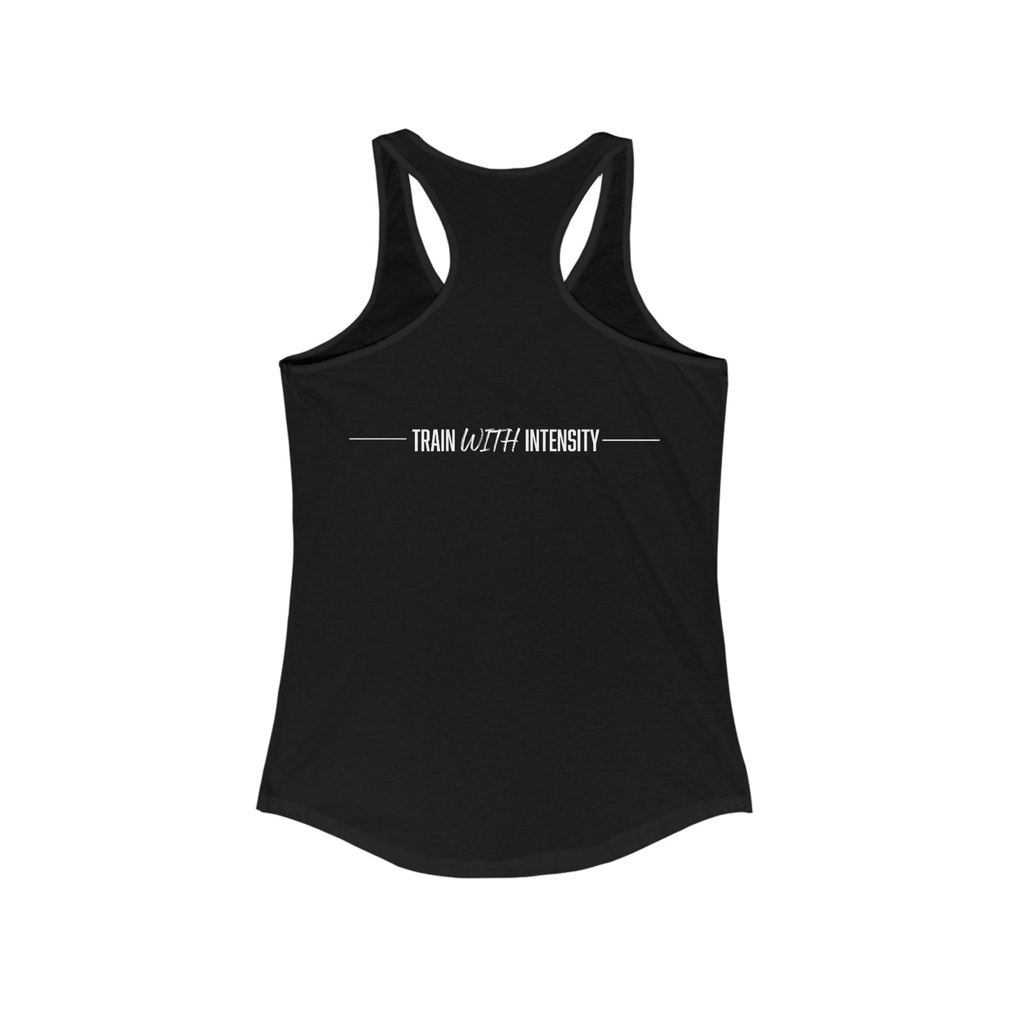 Women's "Train With Intensity" Tank Top (White)