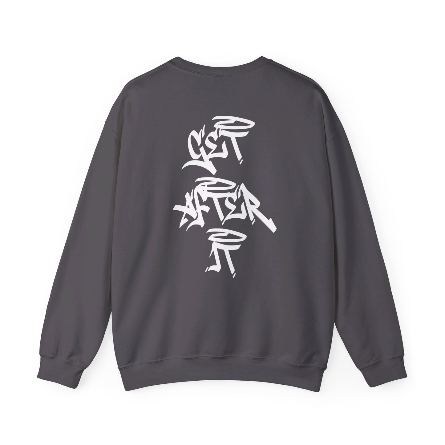 Men's "Get After It"- V2 Crewneck (White)