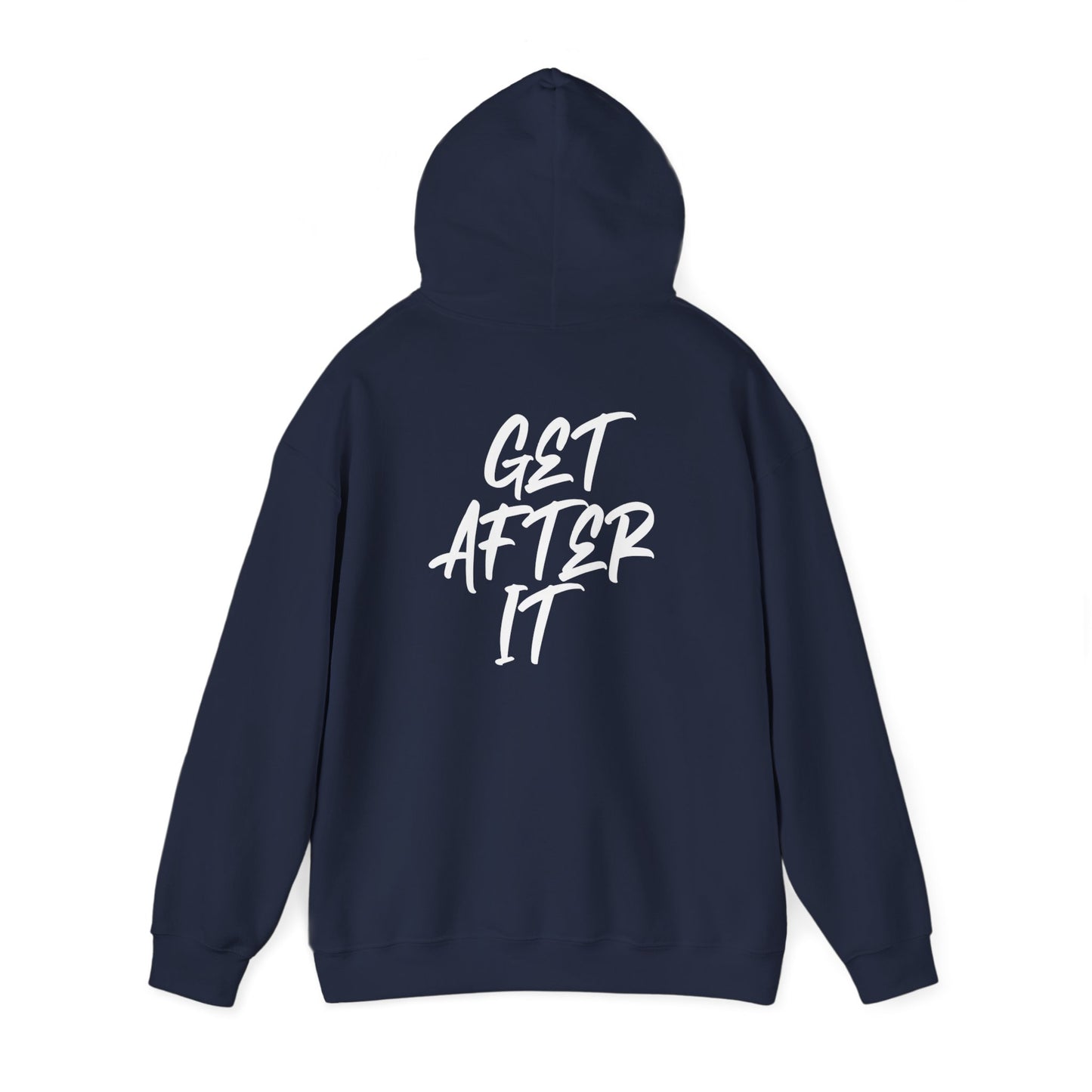 Men's "Get After It" V1 Heavy Hoodie (White)