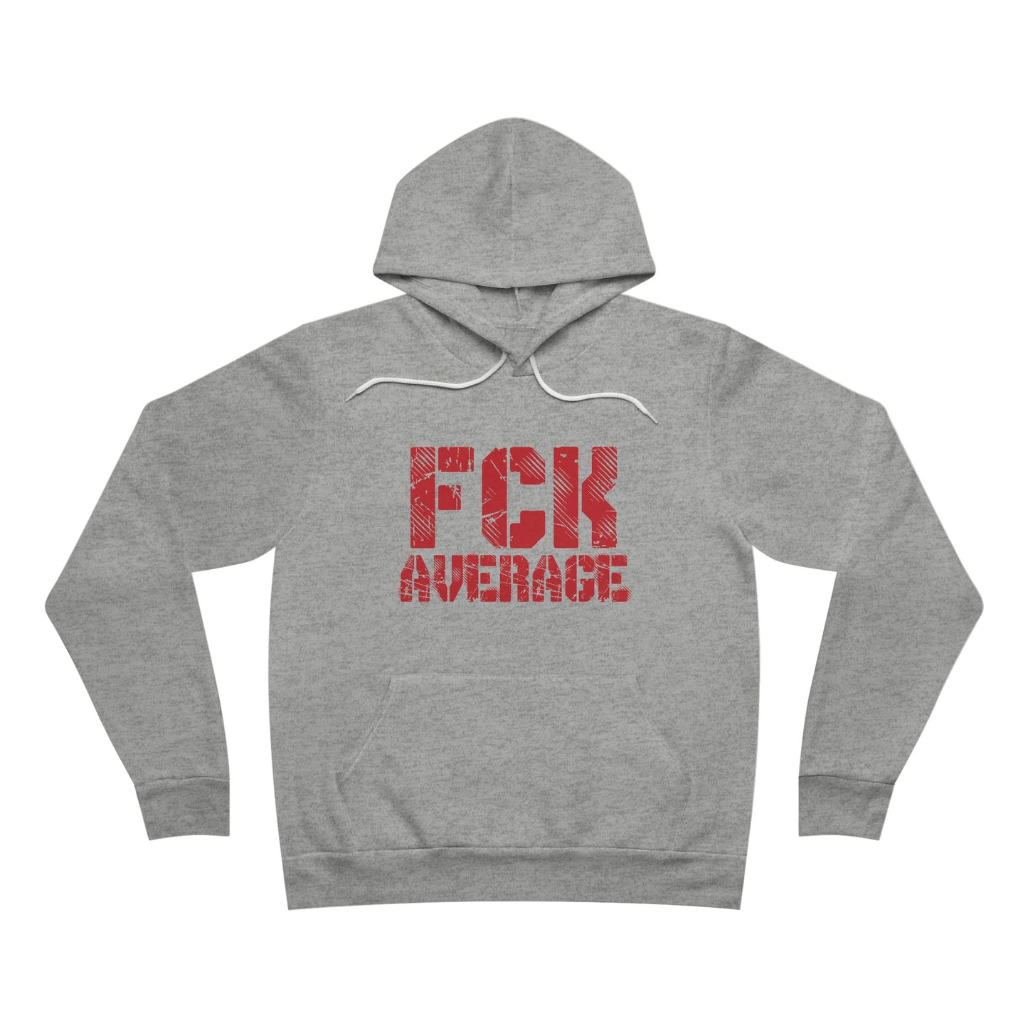 Women's "FCK Average" Regular Hoodie (Red)