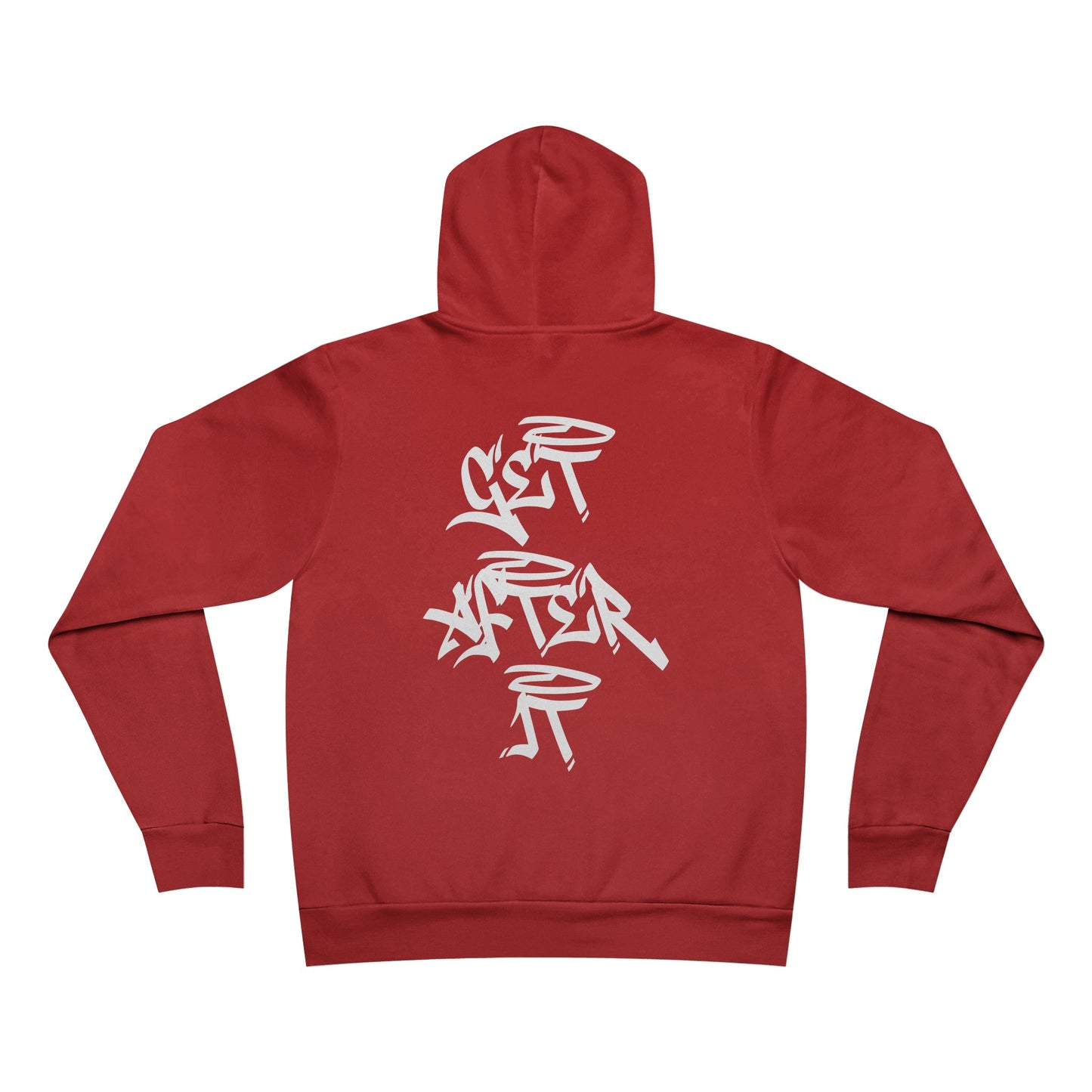 Men's "Get After It" - V2 Regular Hoodie (White)