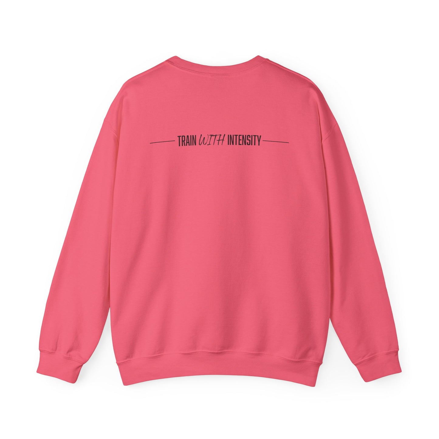 Women's "Train With Intensity" Crewneck Sweatshirt (Black)