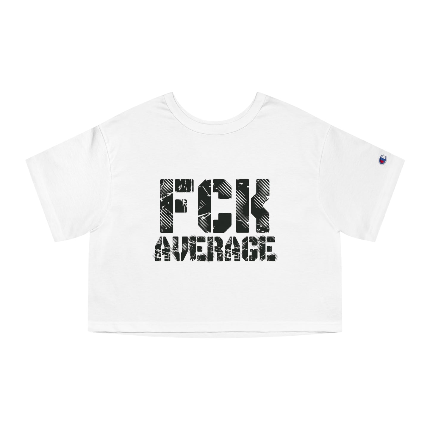 Women's "FCK Average" Crop Top (Black)