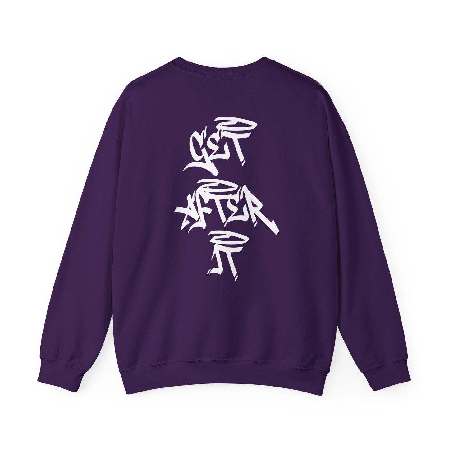 Women's "Get After It"- V2 Crewneck (White)