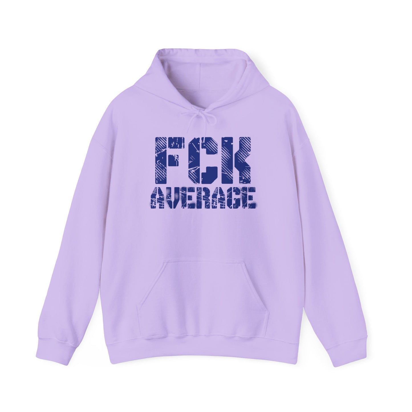 Women's "FCK Average" Heavy Hoodie (Blue)