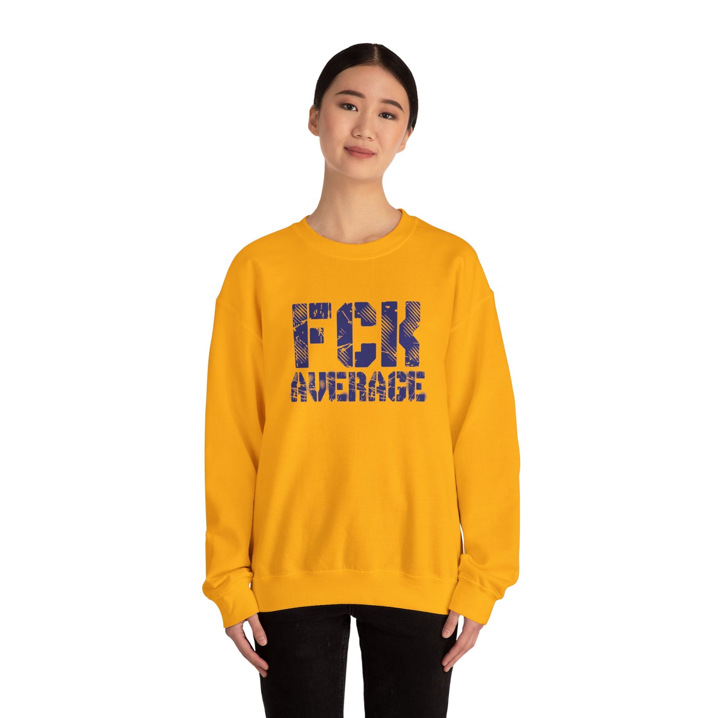 Men's "FCK Average" Crewneck (Blue)