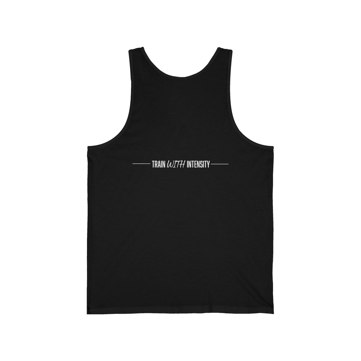 Men's "Train With Intensity" Tank Top (White)