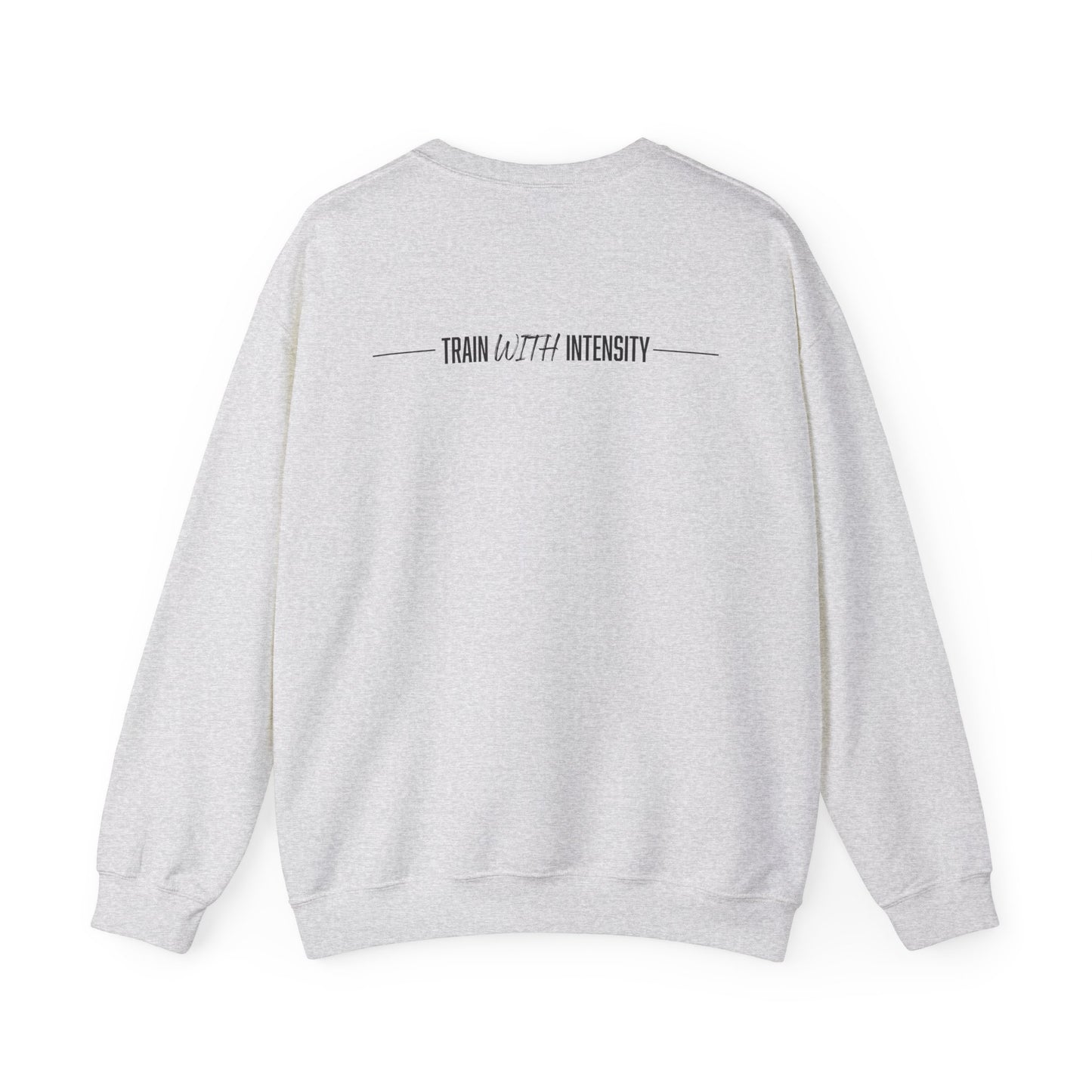 Women's "Train With Intensity" Crewneck Sweatshirt (Black)