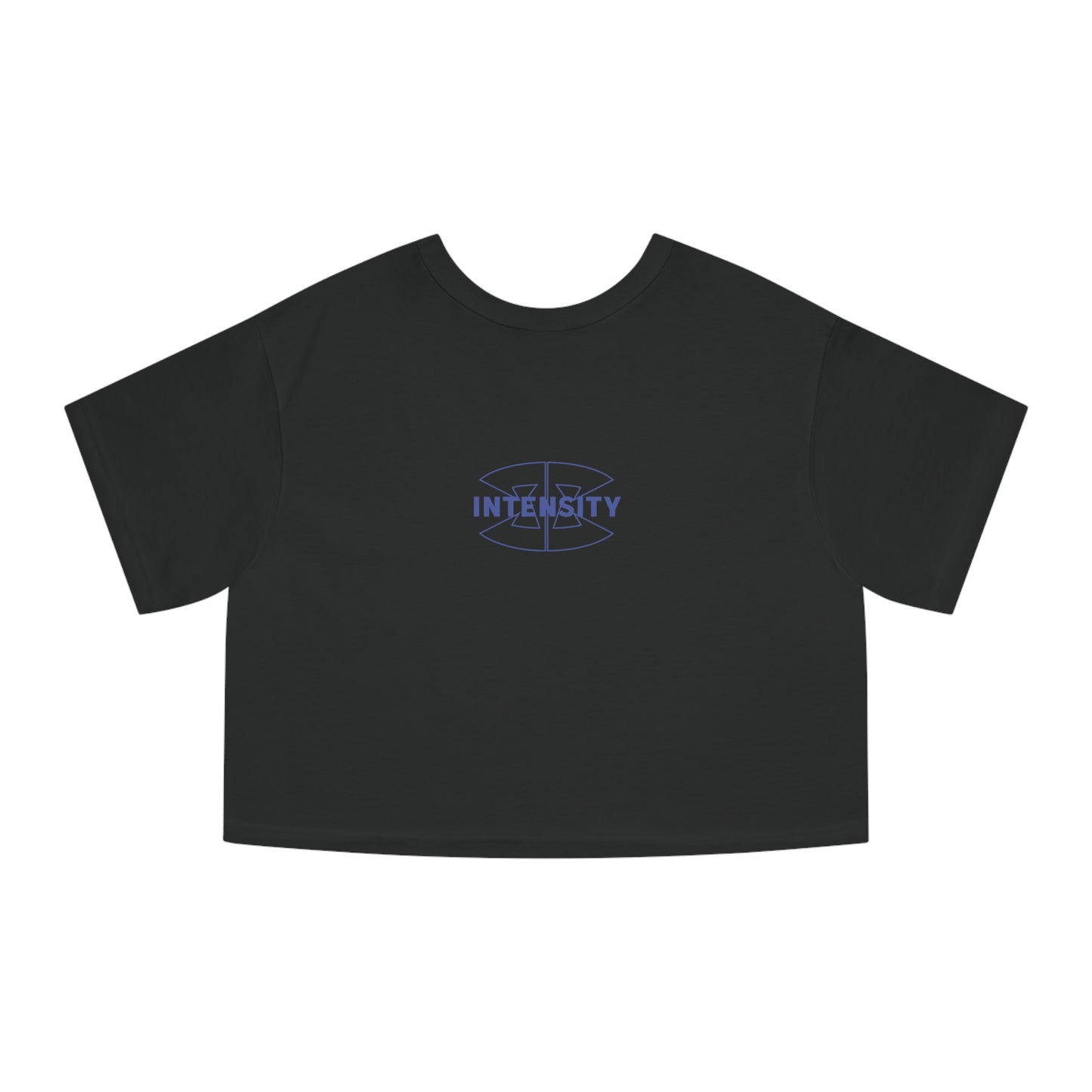 Women's "INTENSITY" Crop Top T-Shirt (Blue)