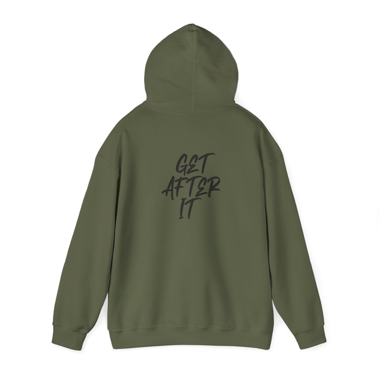 Women's "Get After It" V1 Heavy Hoodie (Black)