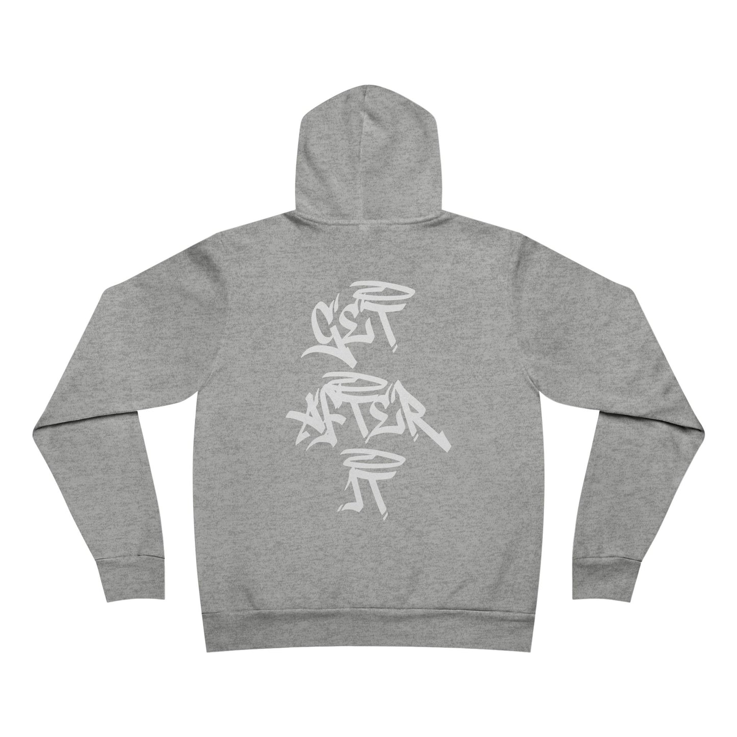 Men's "Get After It" - V2 Regular Hoodie (White)