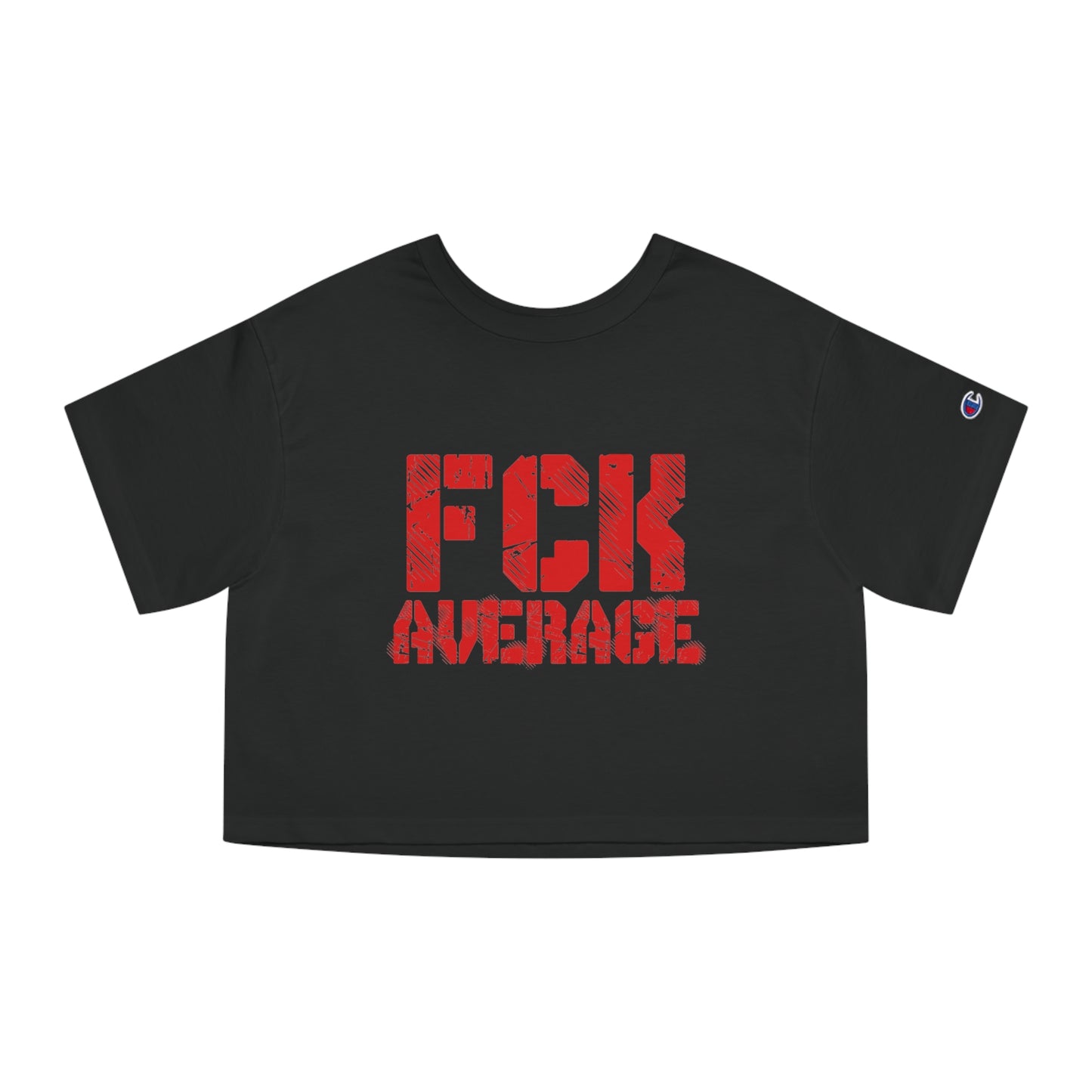 Women's "FCK Average" Crop Top (Red)