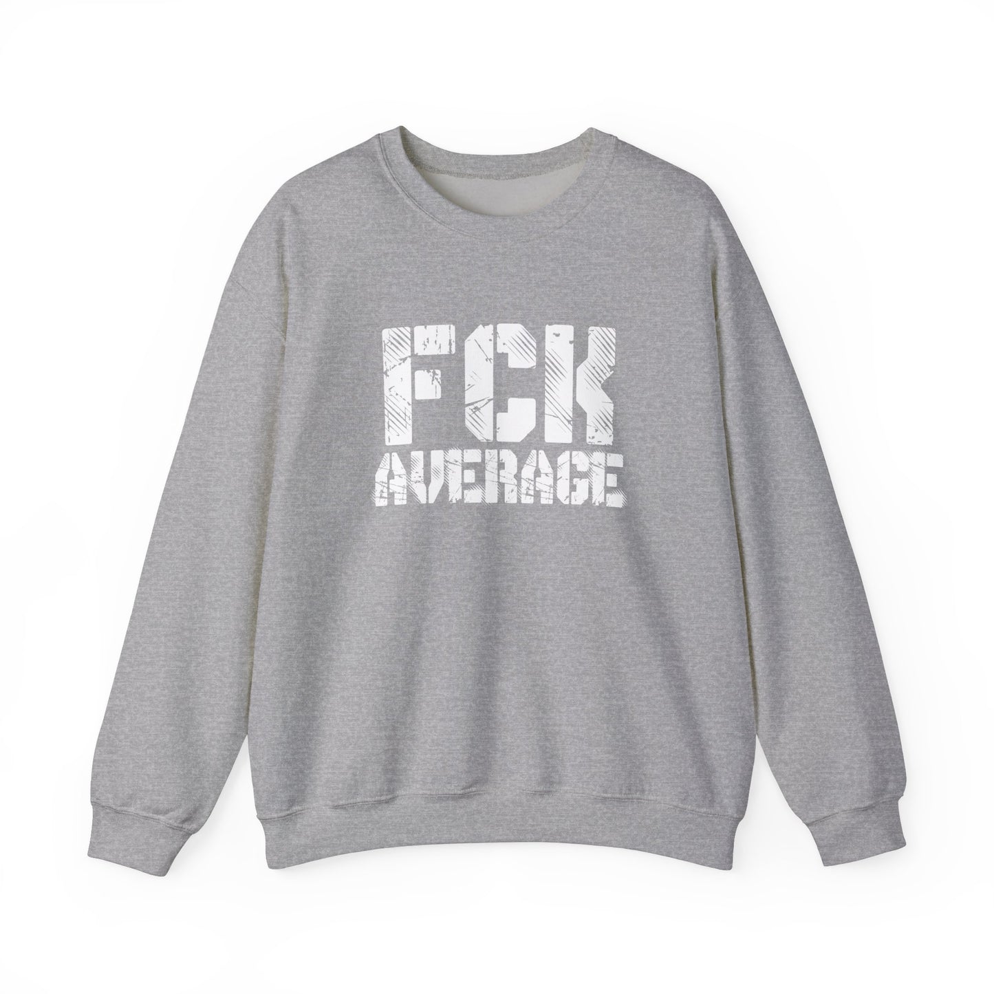 Men's "FCK Average" Crewneck (White)
