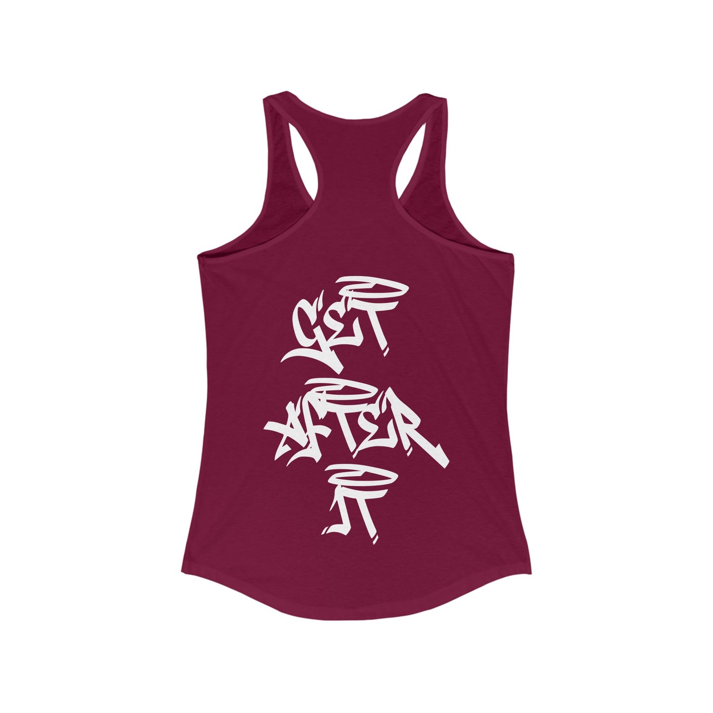 Women's "Get After It" - V2 Tank Top (White)