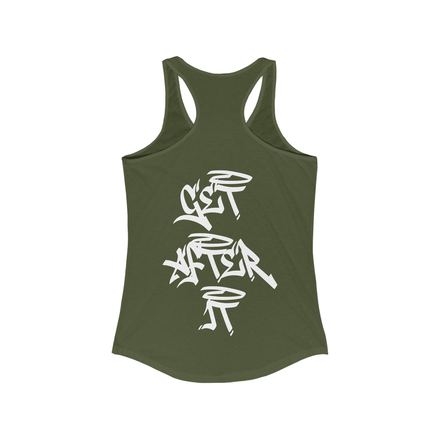 Women's "Get After It" - V2 Tank Top (White)