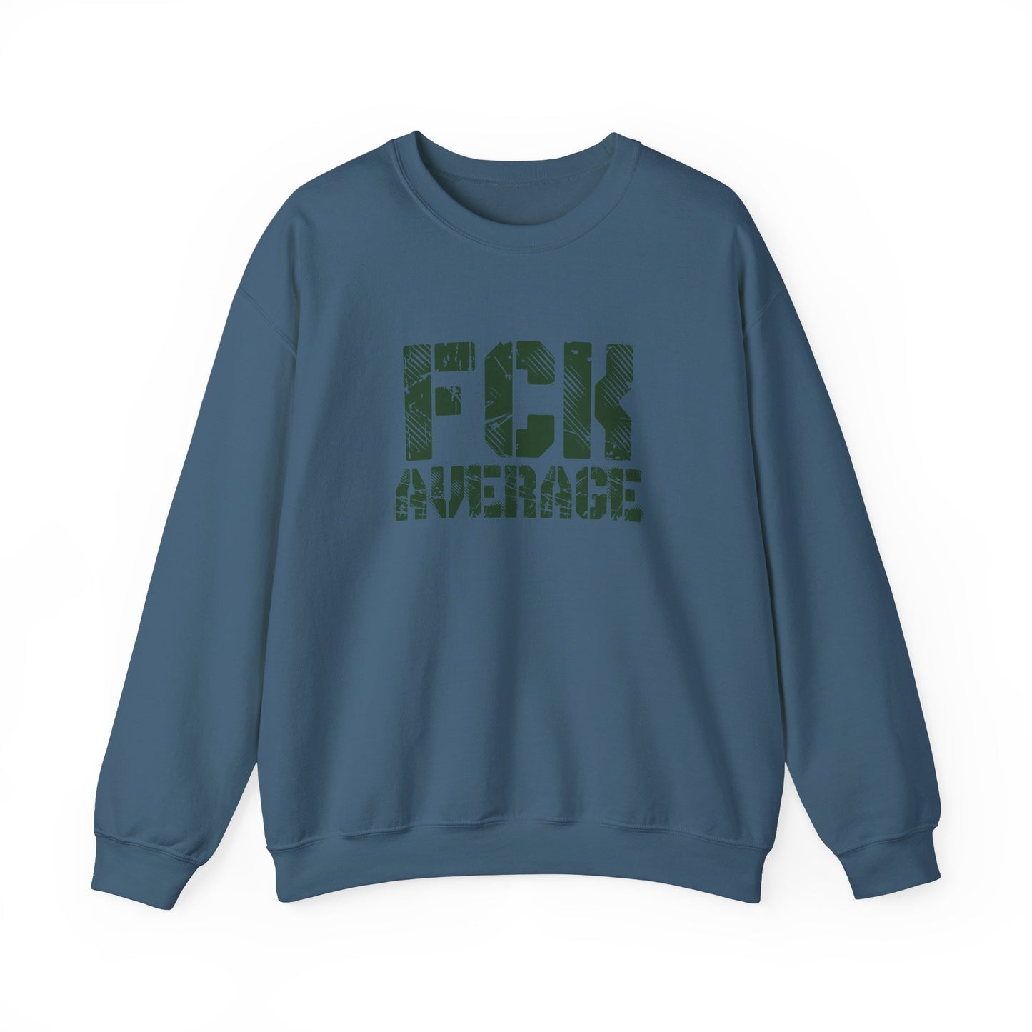 Men's "FCK Average" Crewneck (Green)