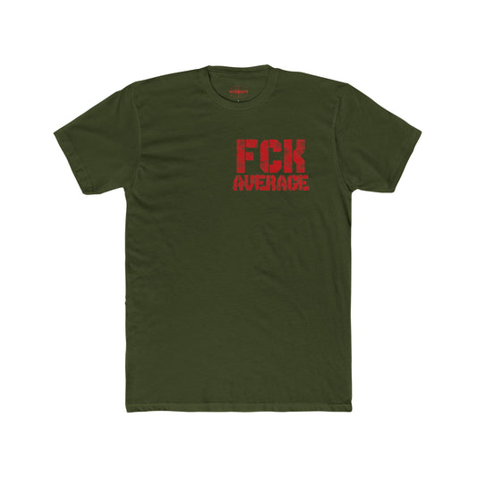 Men's "FCK Average" Shirt (Red)