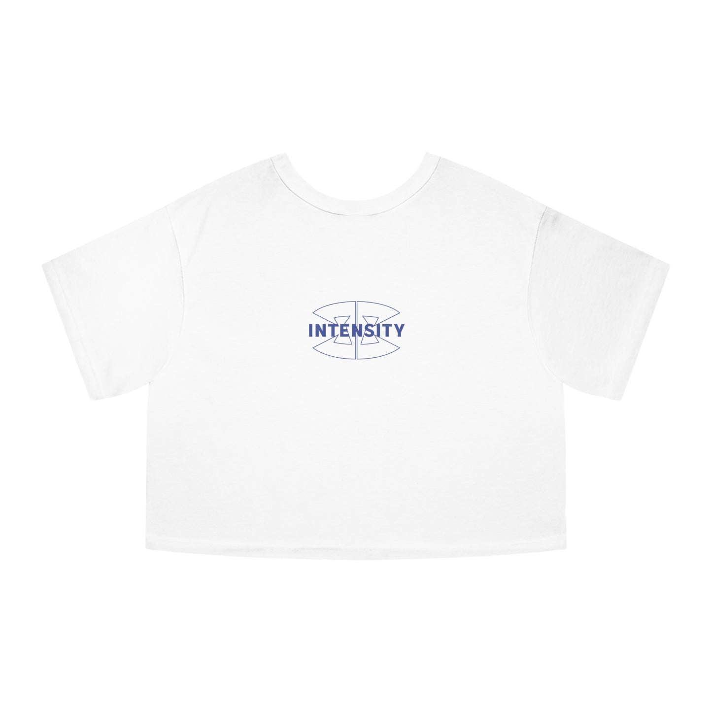 Women's "INTENSITY" Crop Top T-Shirt (Blue)