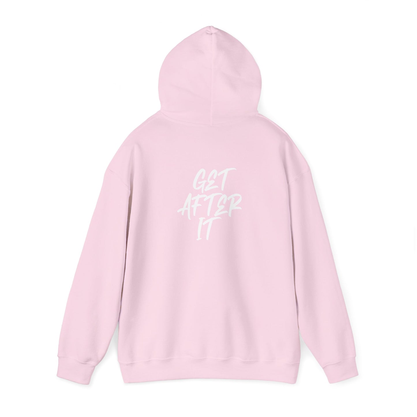 Women's "Get After It" V1 Heavy Hoodie (White)