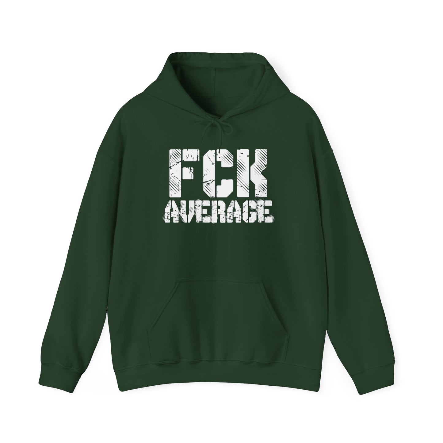 Women's "FCK Average" Heavy Hoodie (White)