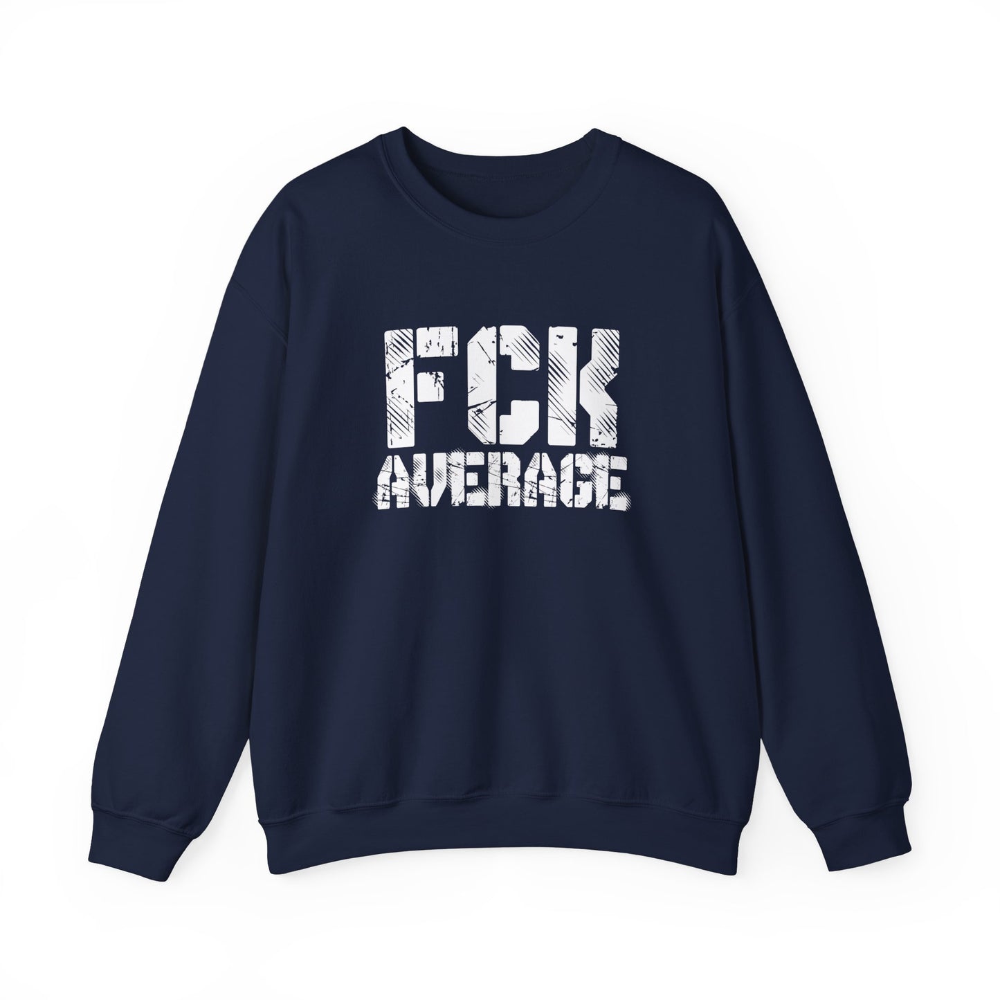 Women's "FCK Average" Crewneck (White)