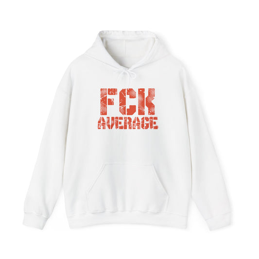 Women's "FCK Average" Heavy Hoodie (Orange)