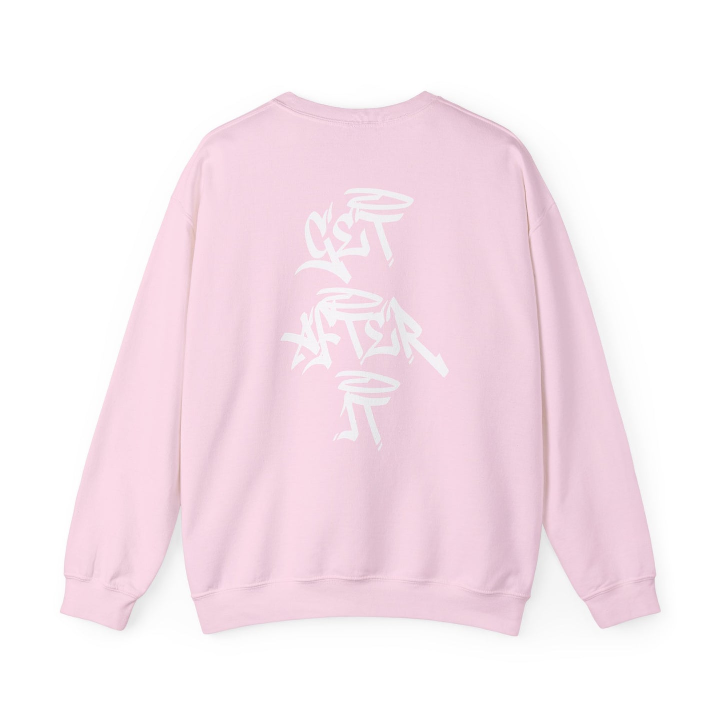 Women's "Get After It"- V2 Crewneck (White)