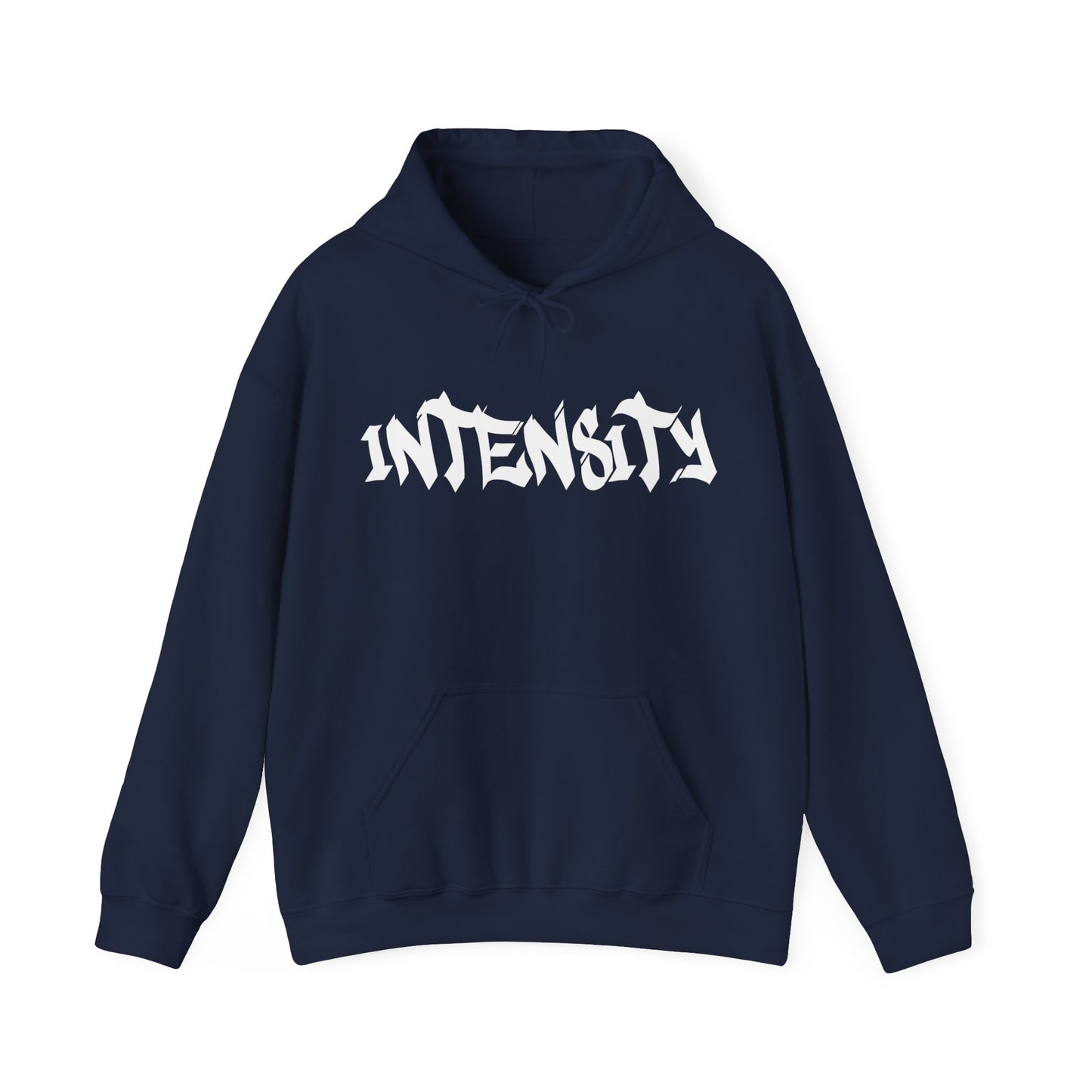 Men's "INTENSITY" Heavy Hoodie White Logo