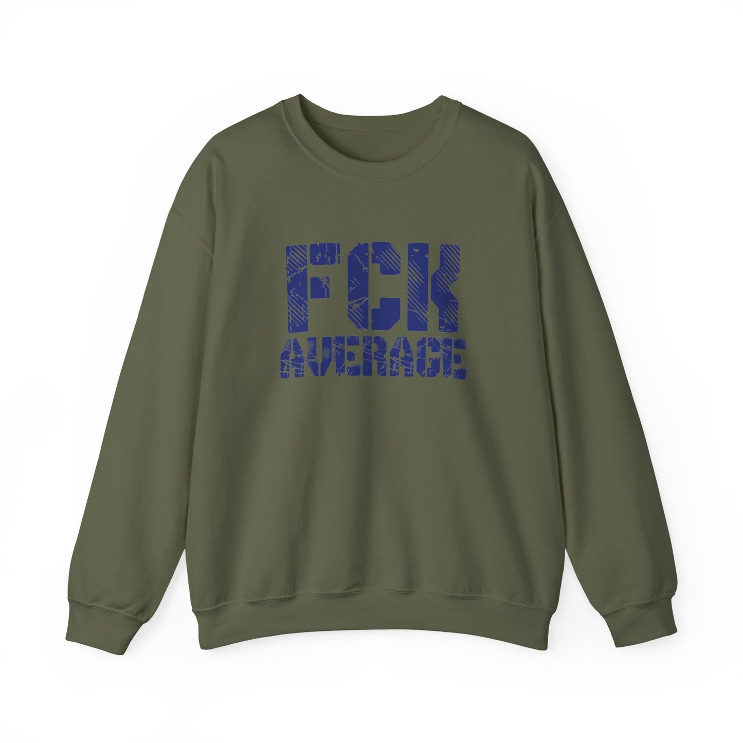 Men's "FCK Average" Crewneck (Blue)