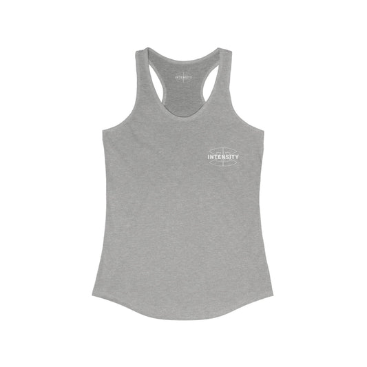 Women's "Train With Intensity" Tank Top (White)