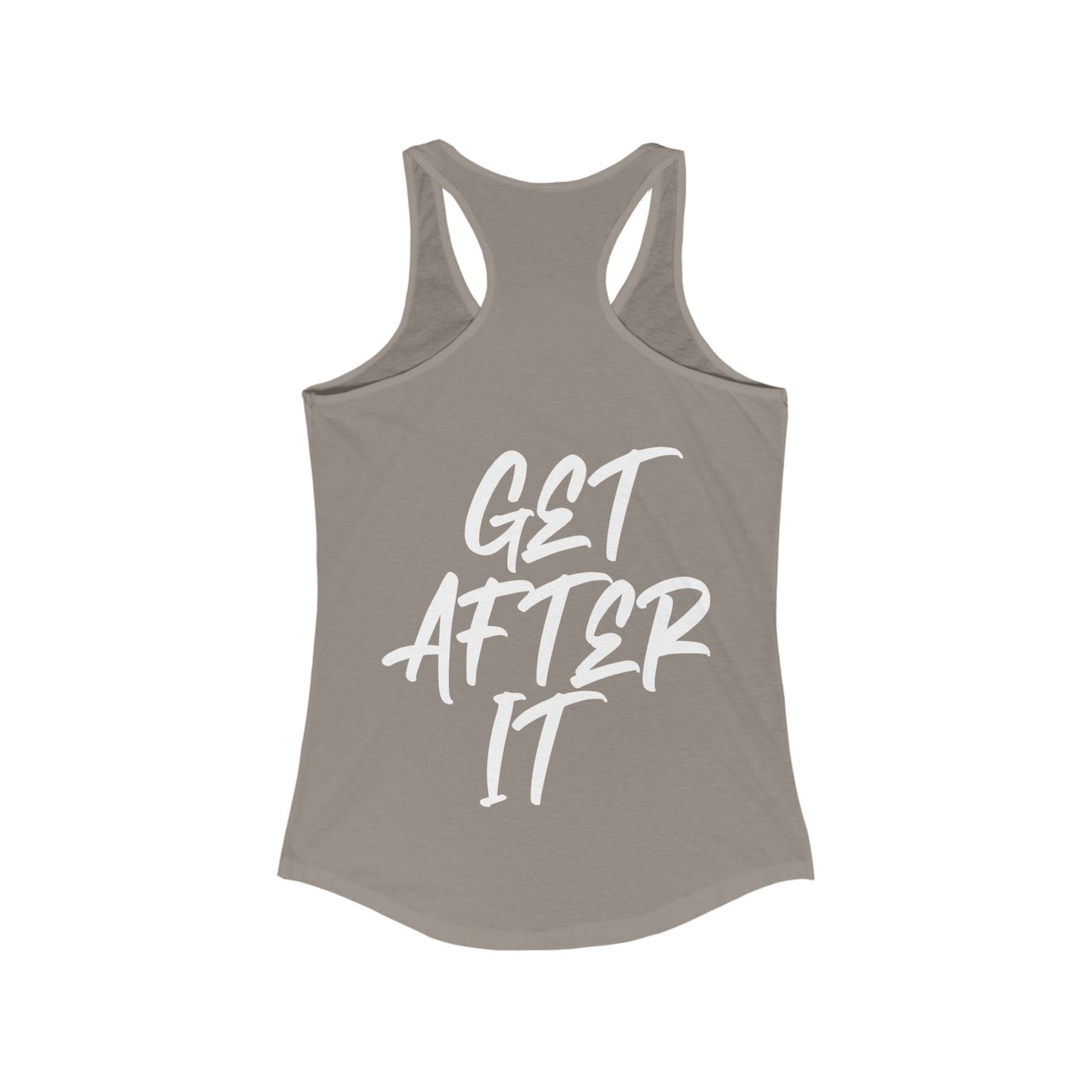 Women's "Get After It" - V1 Tank Top (White)
