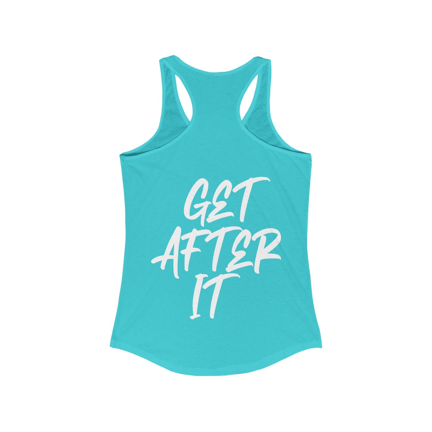 Women's "Get After It" - V1 Tank Top (White)