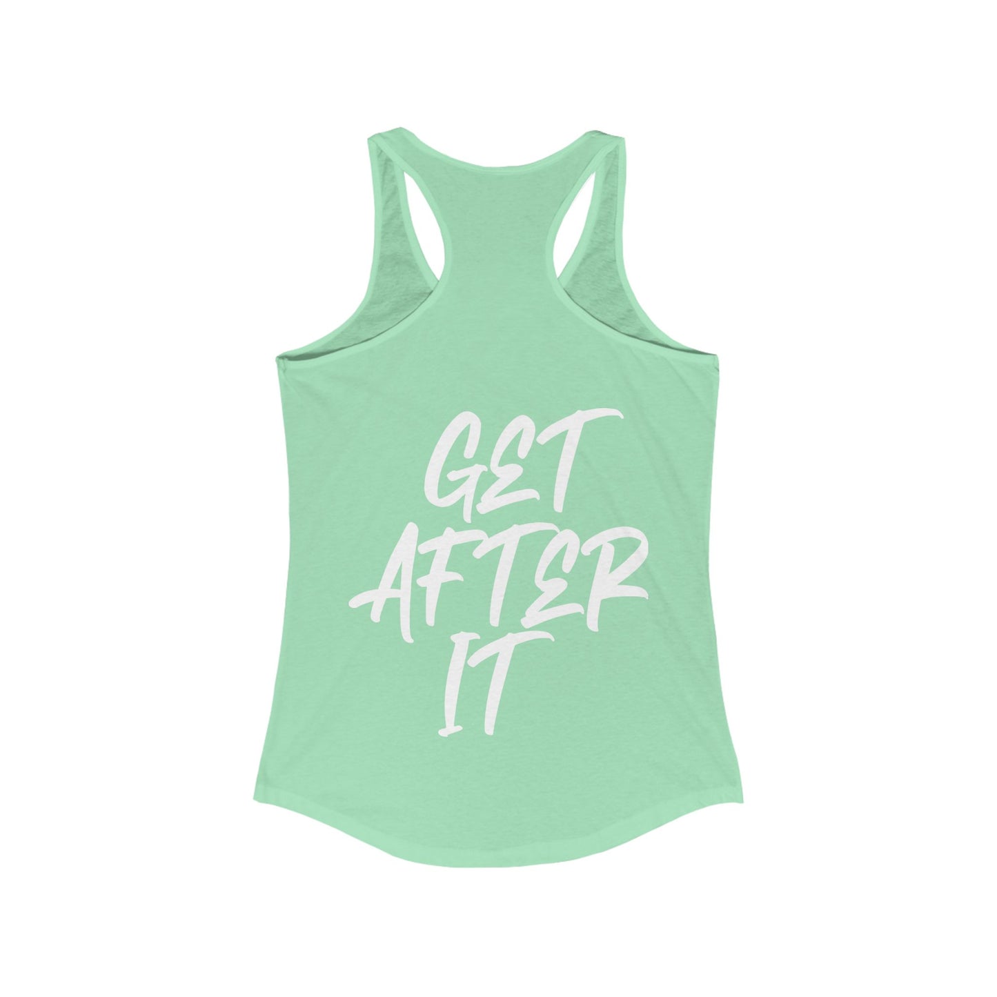 Women's "Get After It" - V1 Tank Top (White)