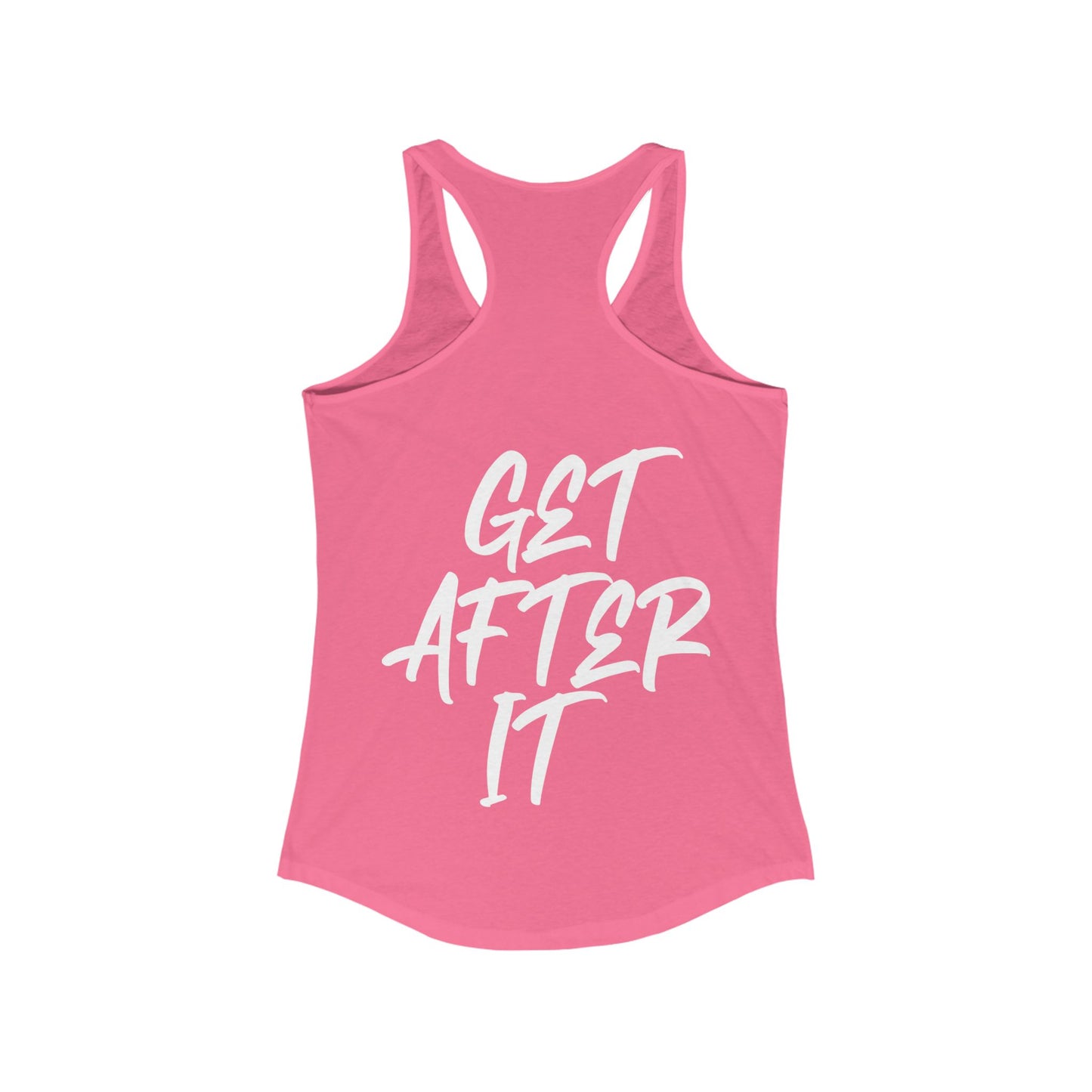 Women's "Get After It" - V1 Tank Top (White)