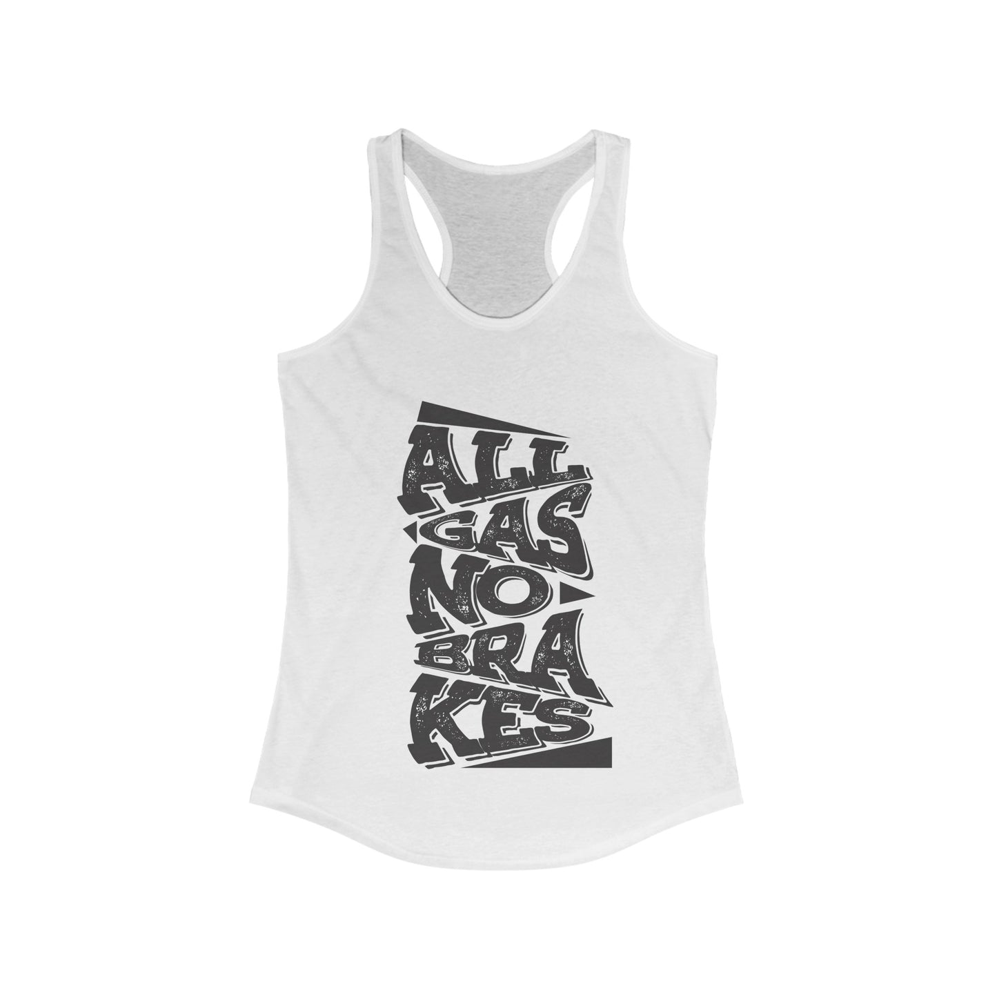 Women's "All Gas No Brakes" Tank Top (Black)