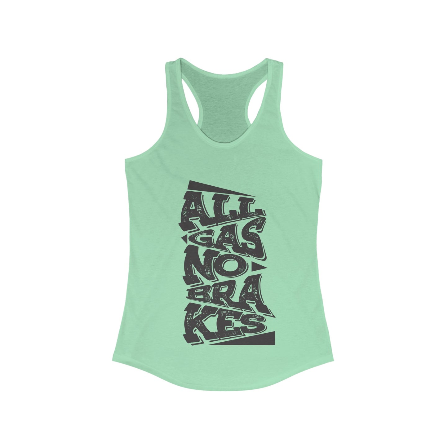 Women's "All Gas No Brakes" Tank Top (Black)