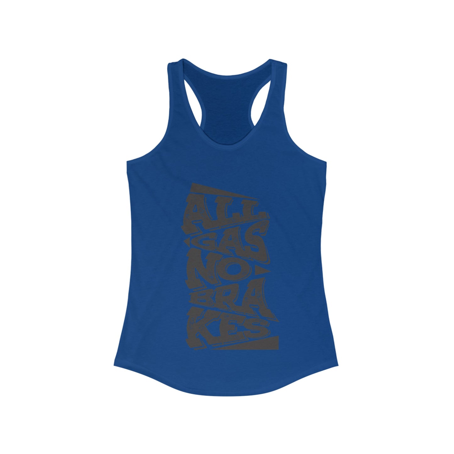 Women's "All Gas No Brakes" Tank Top (Black)