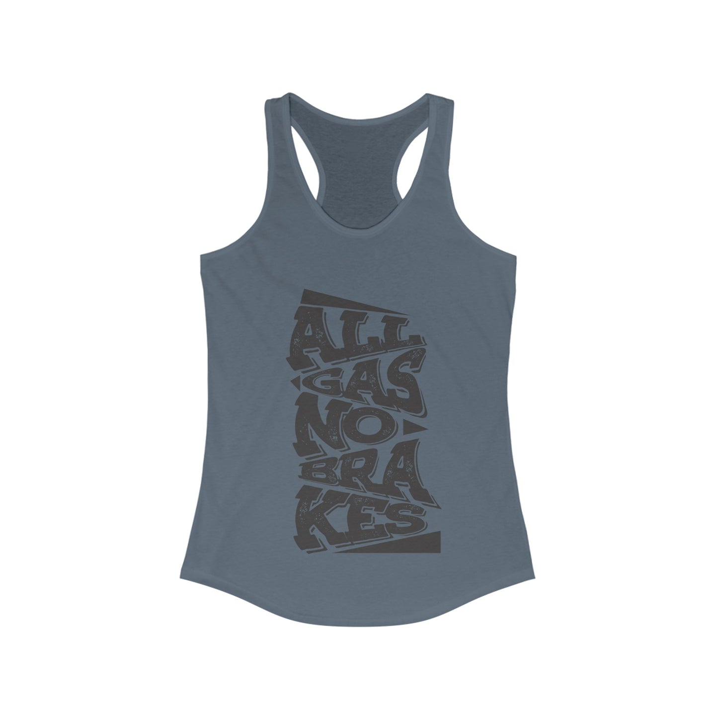 Women's "All Gas No Brakes" Tank Top (Black)