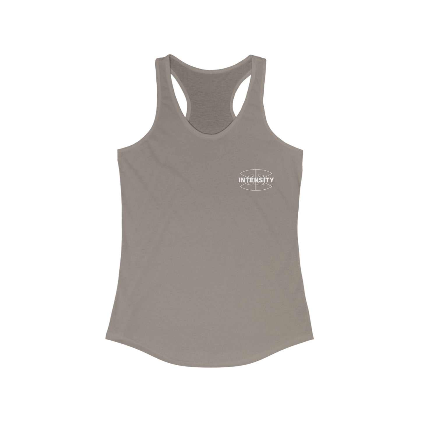 Women's "Train With Intensity" Tank Top (White)