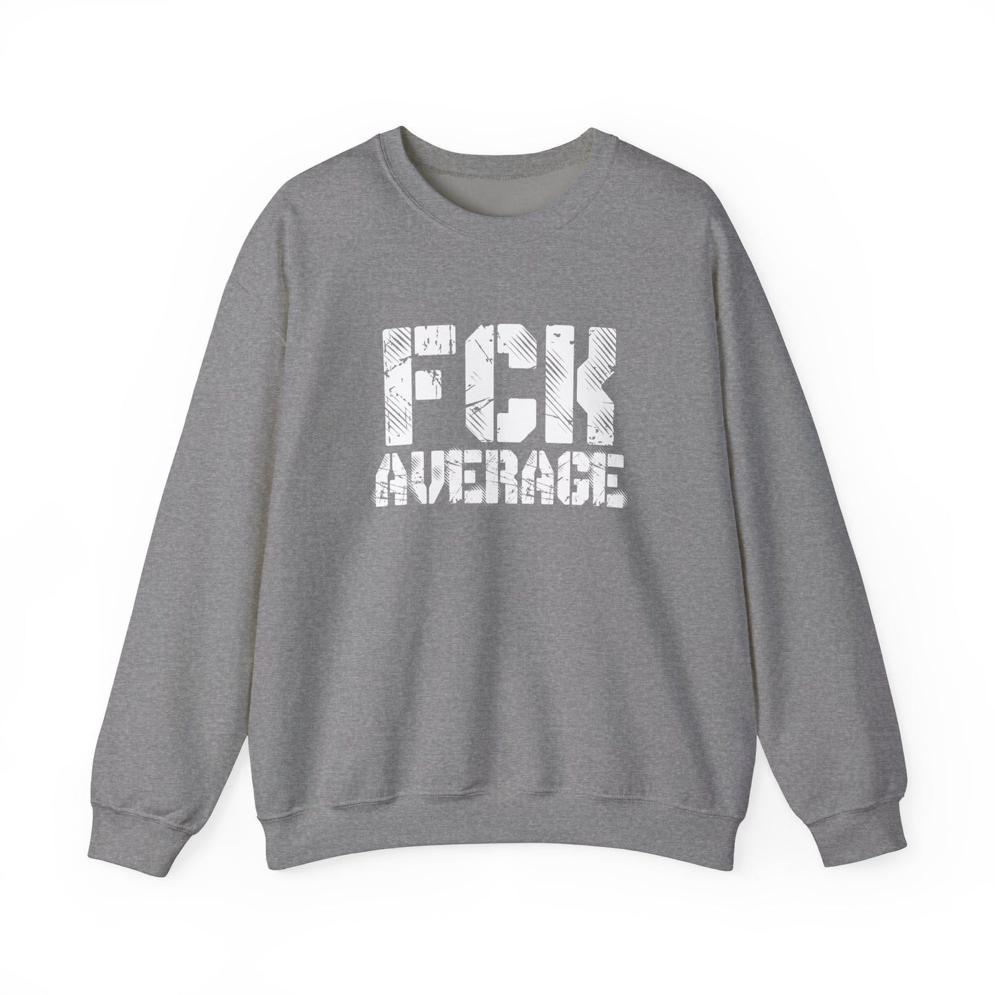 Men's "FCK Average" Crewneck (White)