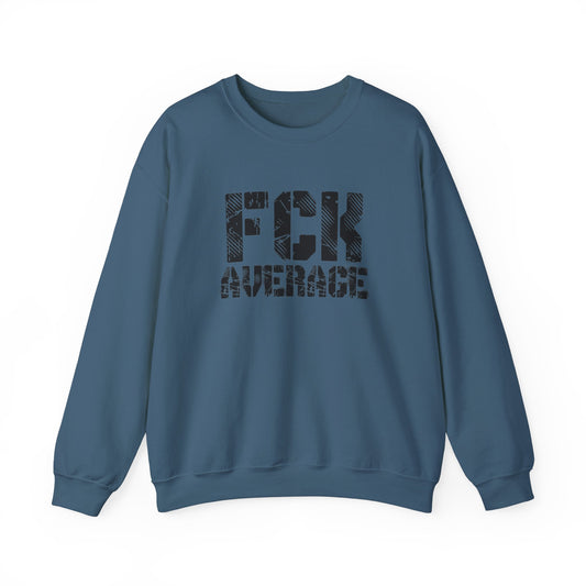 Women's "FCK Average" Crewneck (Black)