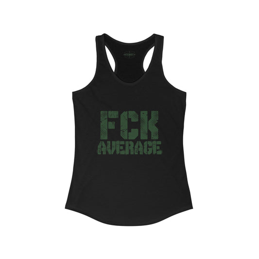 Women's "FCK Average" Tank Top (Green)