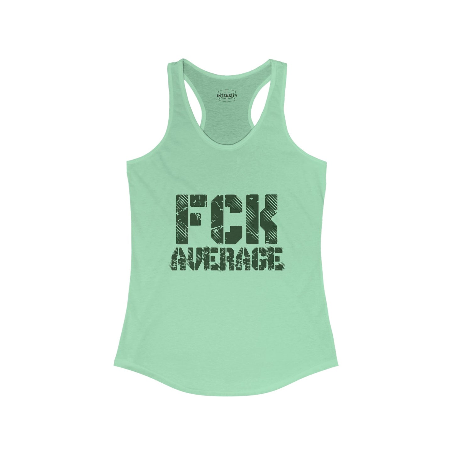 Women's "FCK Average" Tank Top (Green)