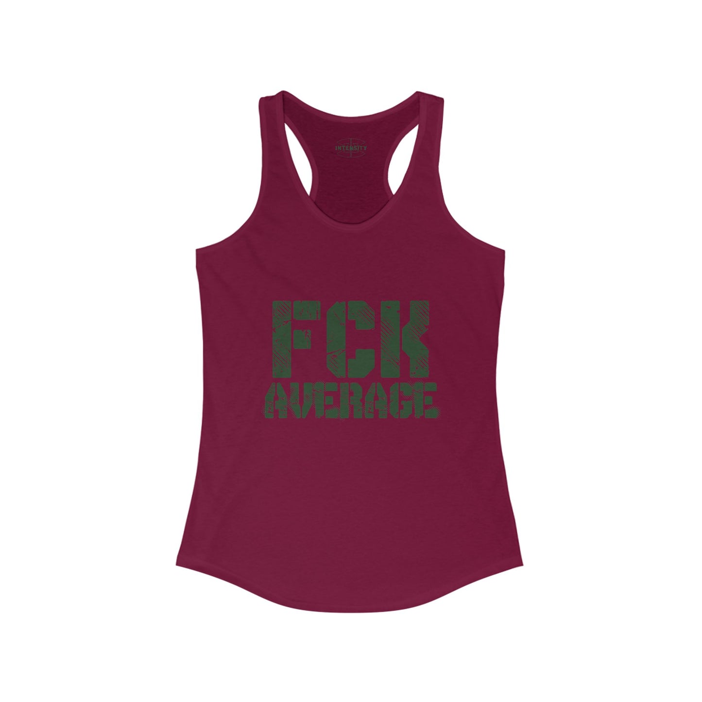 Women's "FCK Average" Tank Top (Green)